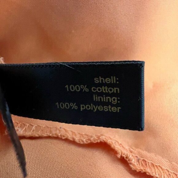 Outback Red Womens Fit & Flare Dress Orange Eyelet Button V Neck Short Sleeve 2 - Picture 10 of 11